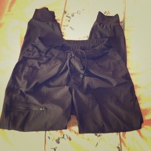 HeartSoul Black Jogger Scrub Pants